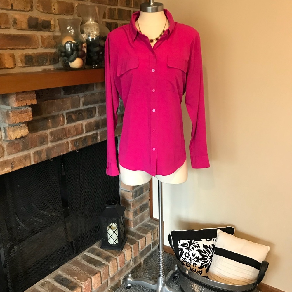 Apt 9 xLarge pink career blouse